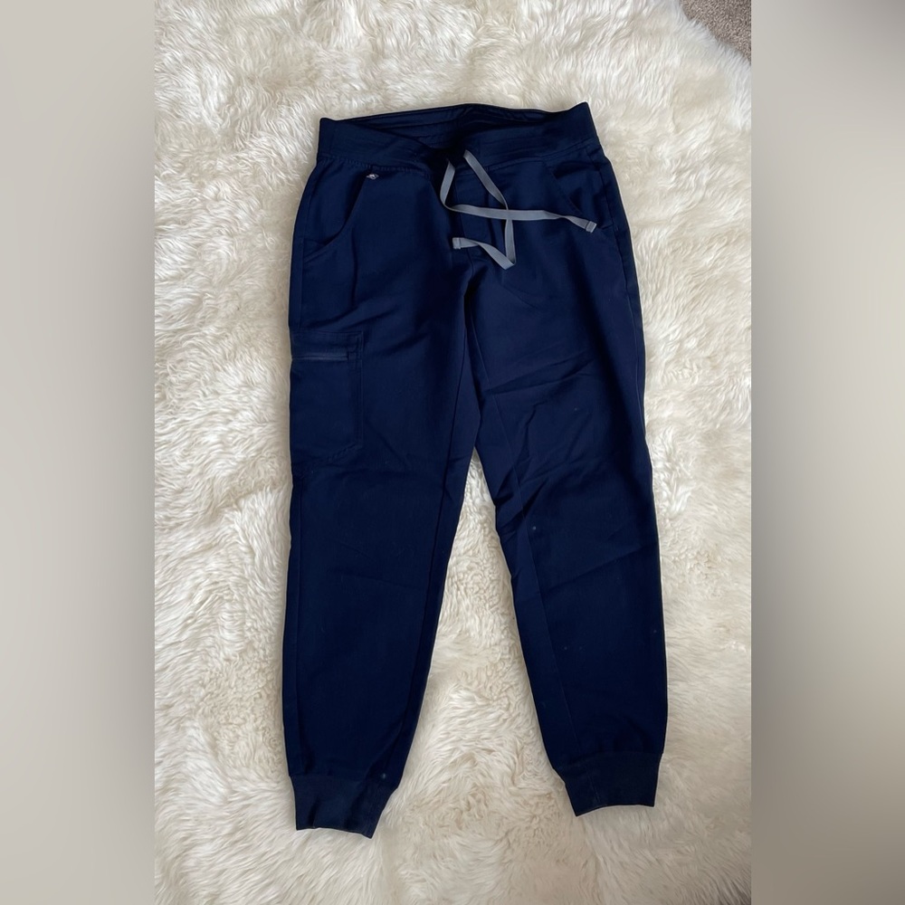 FIGS Navy Jogger Pants with Drawstring